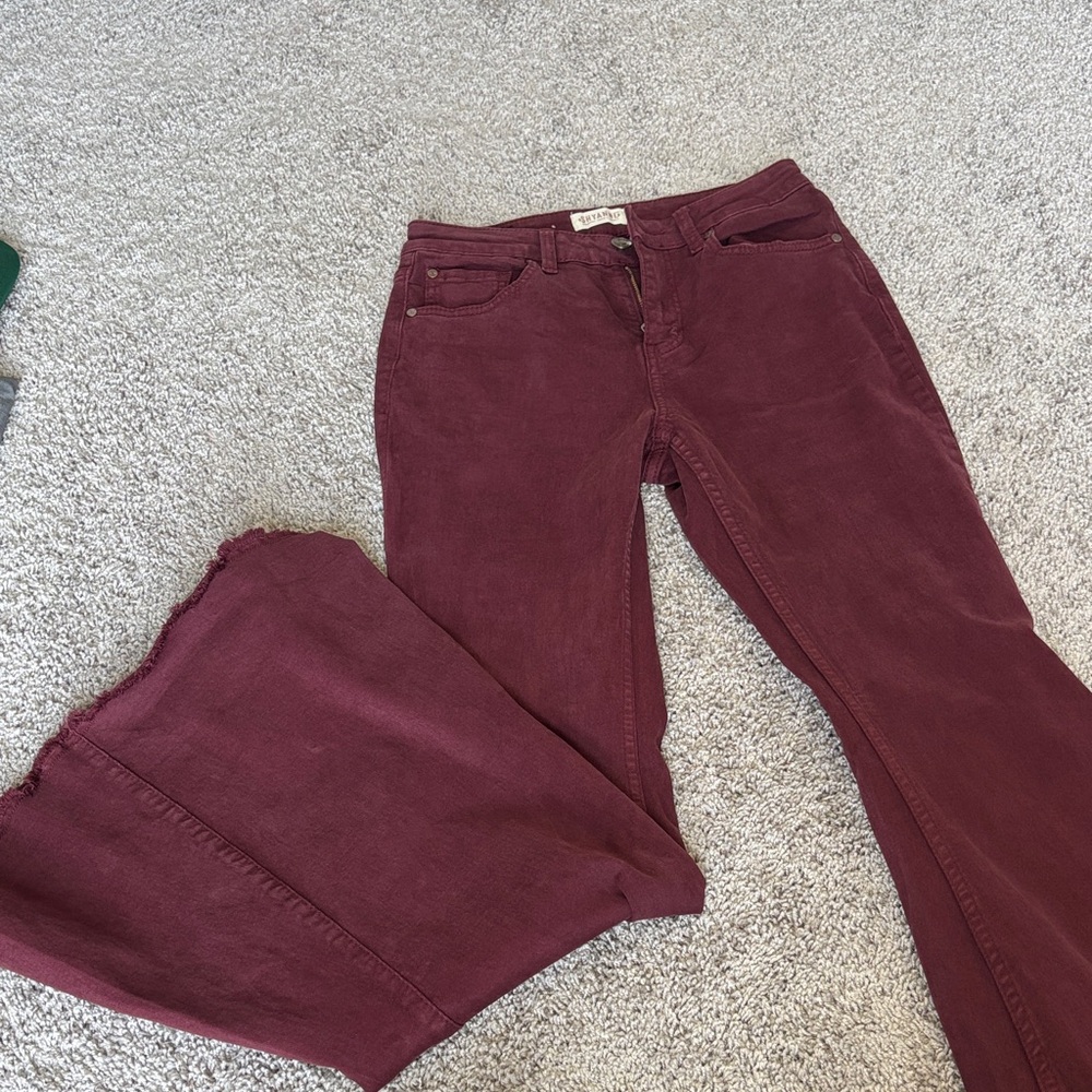 Shyanne Maroon Boot Cut Pants